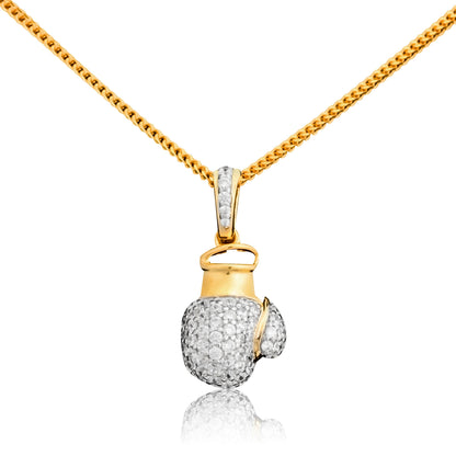 Gold Boxing Glove Pendant Necklace - Fine One Jewels
