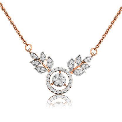 Floral Grace Rose Gold Pendant Necklace for Women - Fine One Jewels