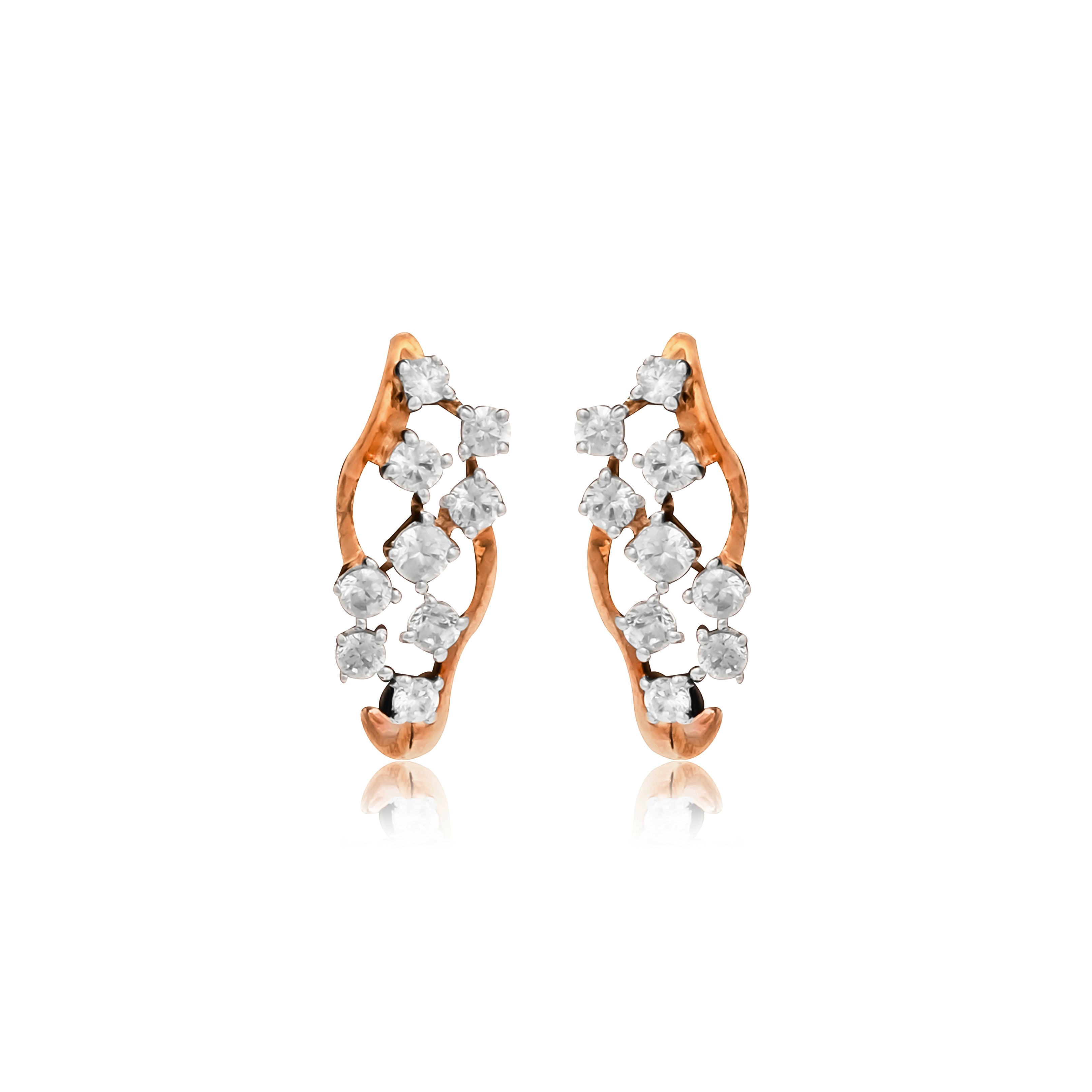 Twilight Elegance Rose Gold Jewelry Set Women