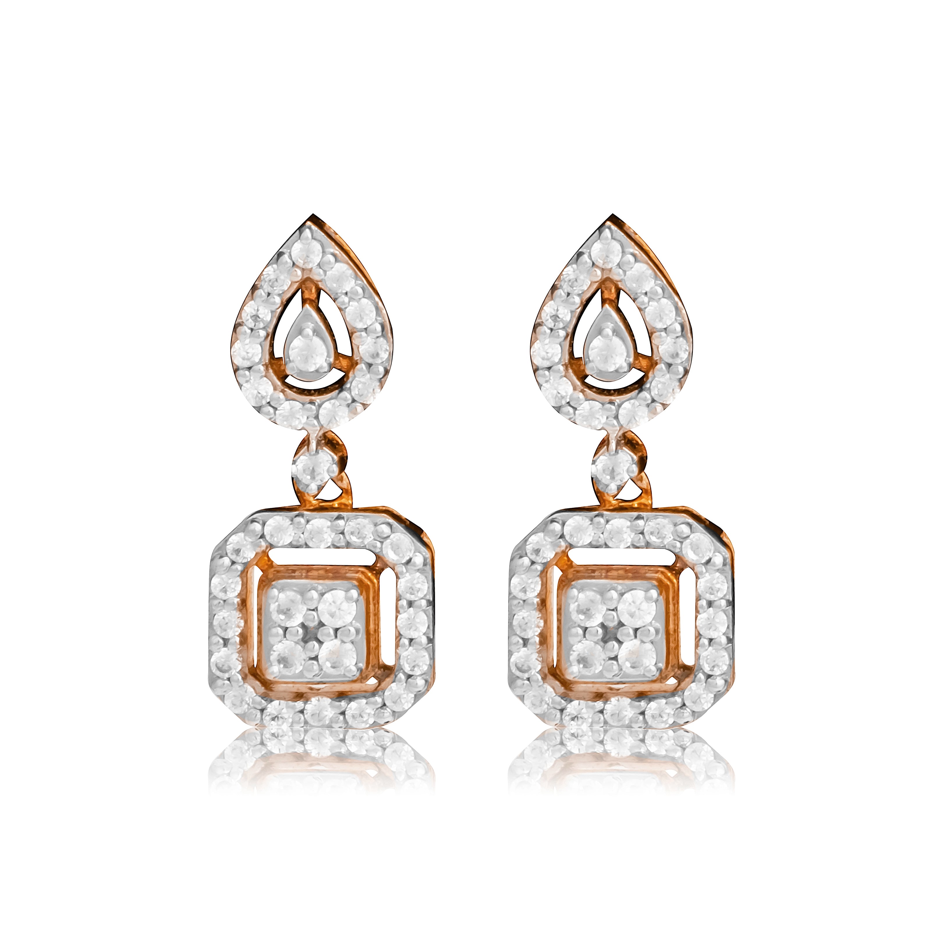 Royal Radiance Rose Gold Jewelry Set for Women