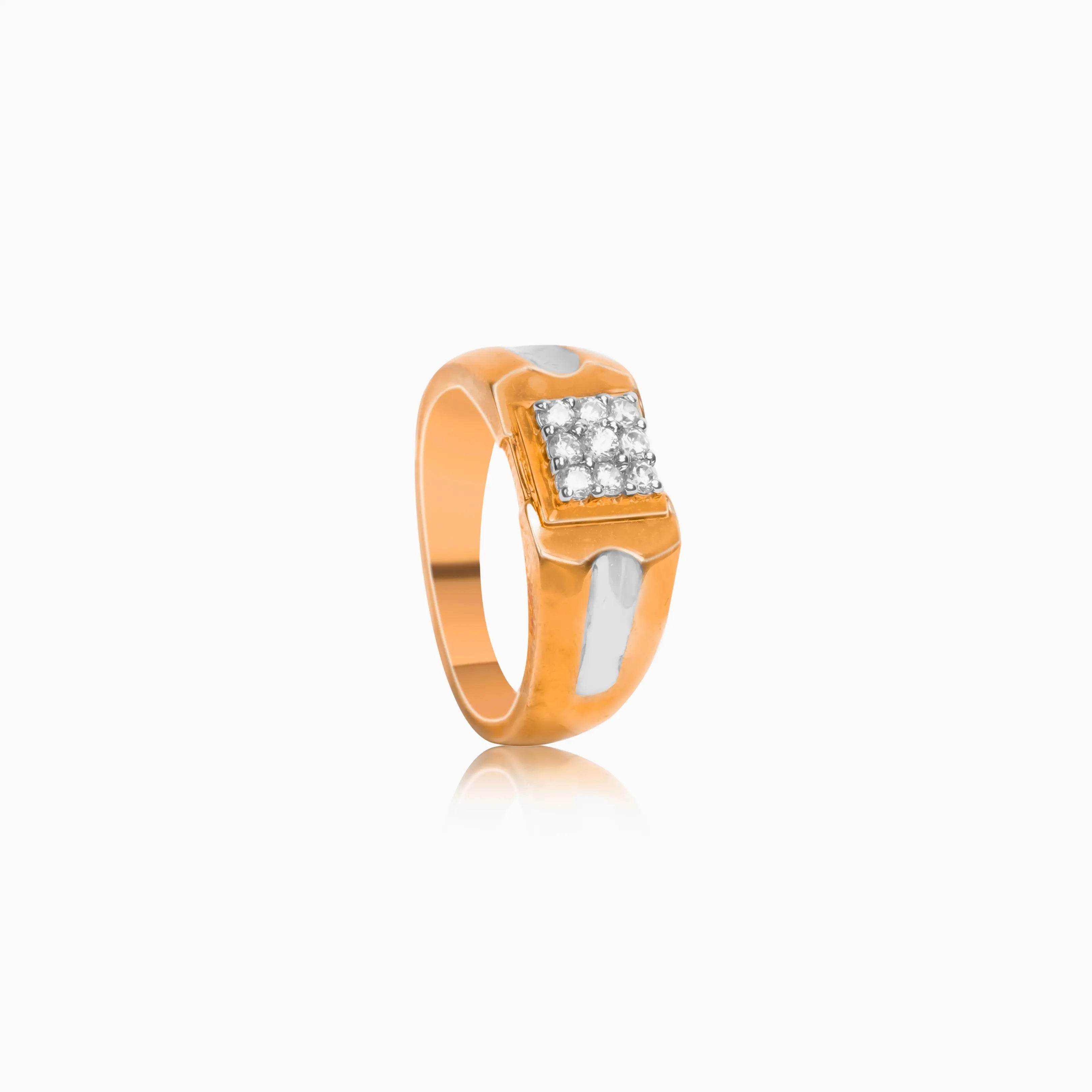 Bold Square Diamond Ring for Men - Fine One Jewels