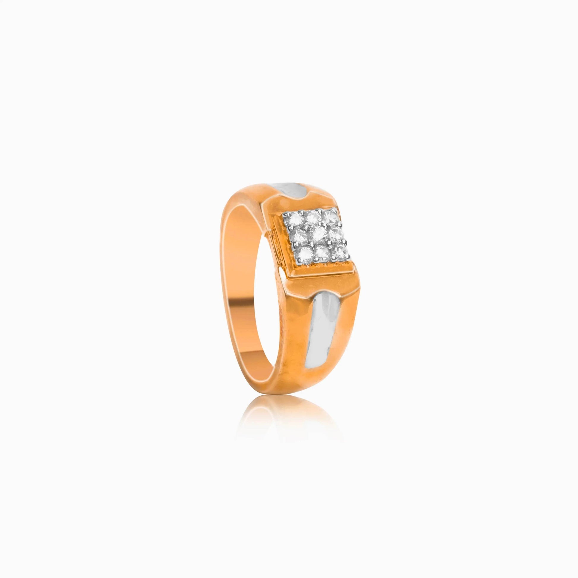 Bold Square Diamond Ring for Men - Fine One Jewels
