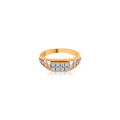 Classic Dual-Tone Diamond Ring for Men - Fine One Jewels