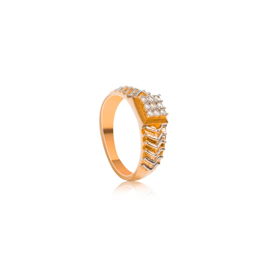 Bold Zigzag Diamond Ring for Men