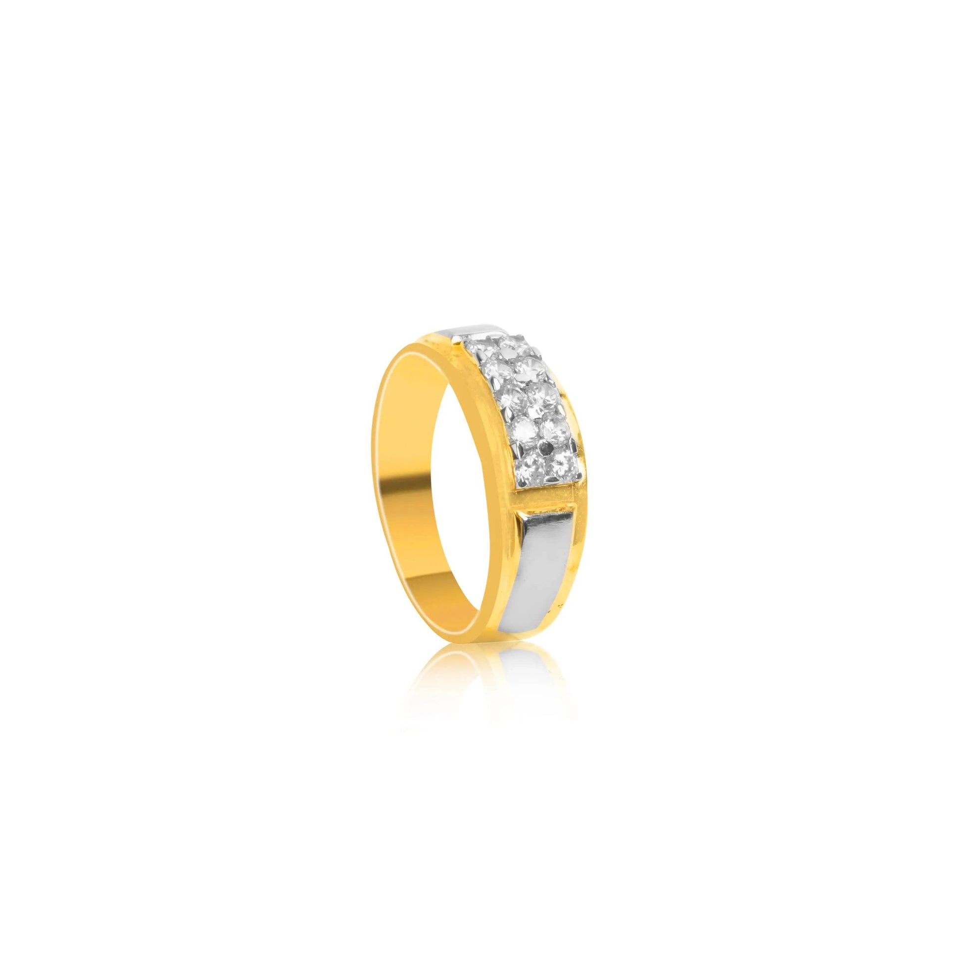 Elegant Gold Diamond Band Ring for Men - Fine One Jewels