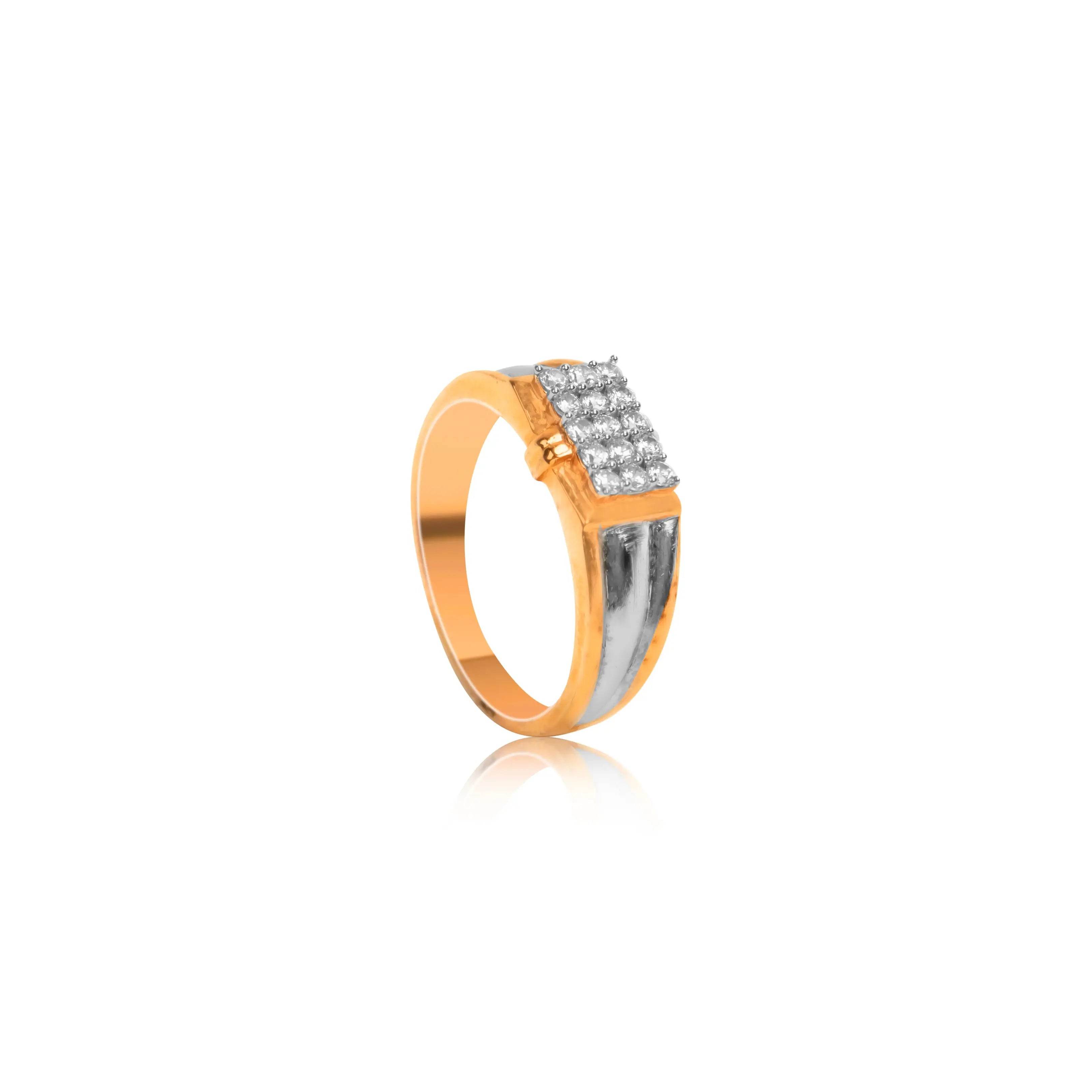 Stylish Diamond Gold Ring for Men - Fine One Jewels