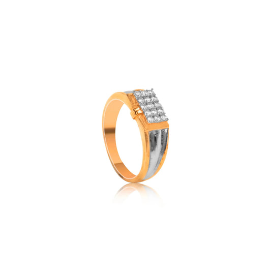 Stylish Diamond Gold Ring for Men - Fine One Jewels