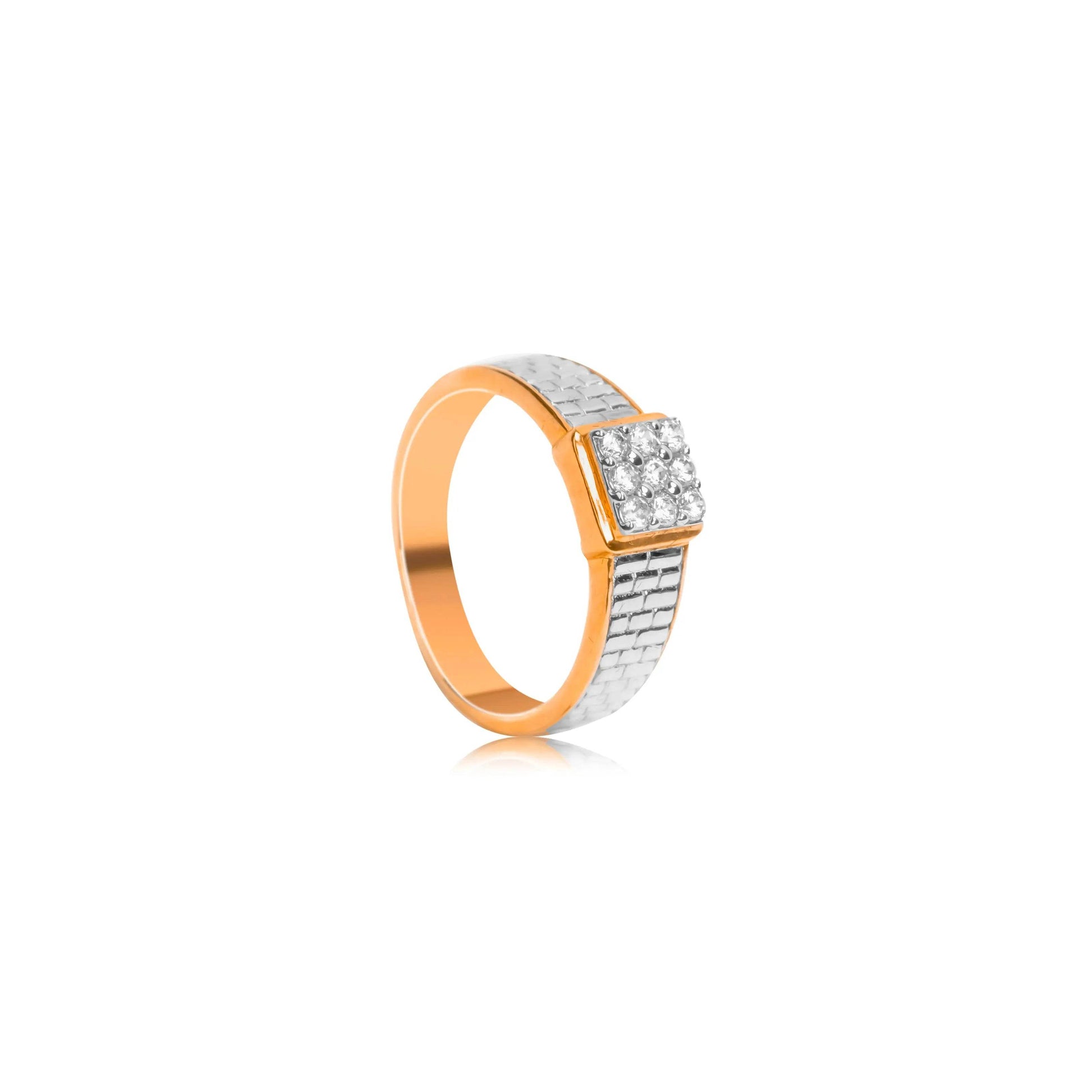 Bold Weave Diamond Ring for Men - Fine One Jewels