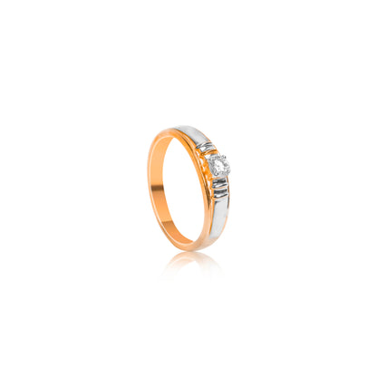 Elegant Gold Diamond Accent Ring