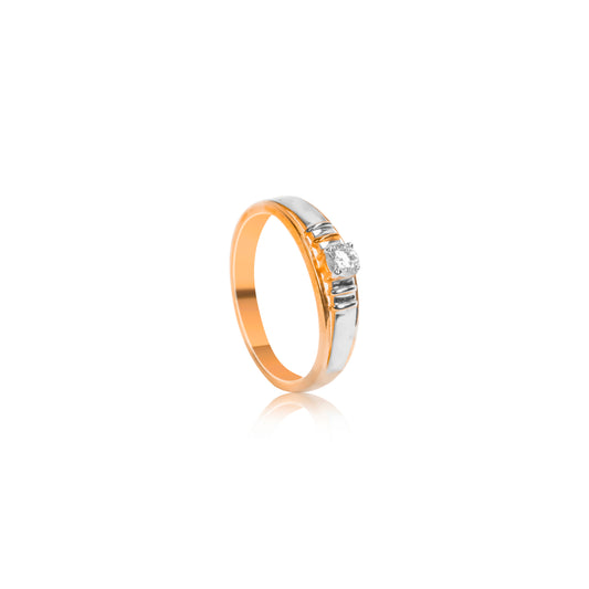 Elegant Gold Diamond Accent Ring