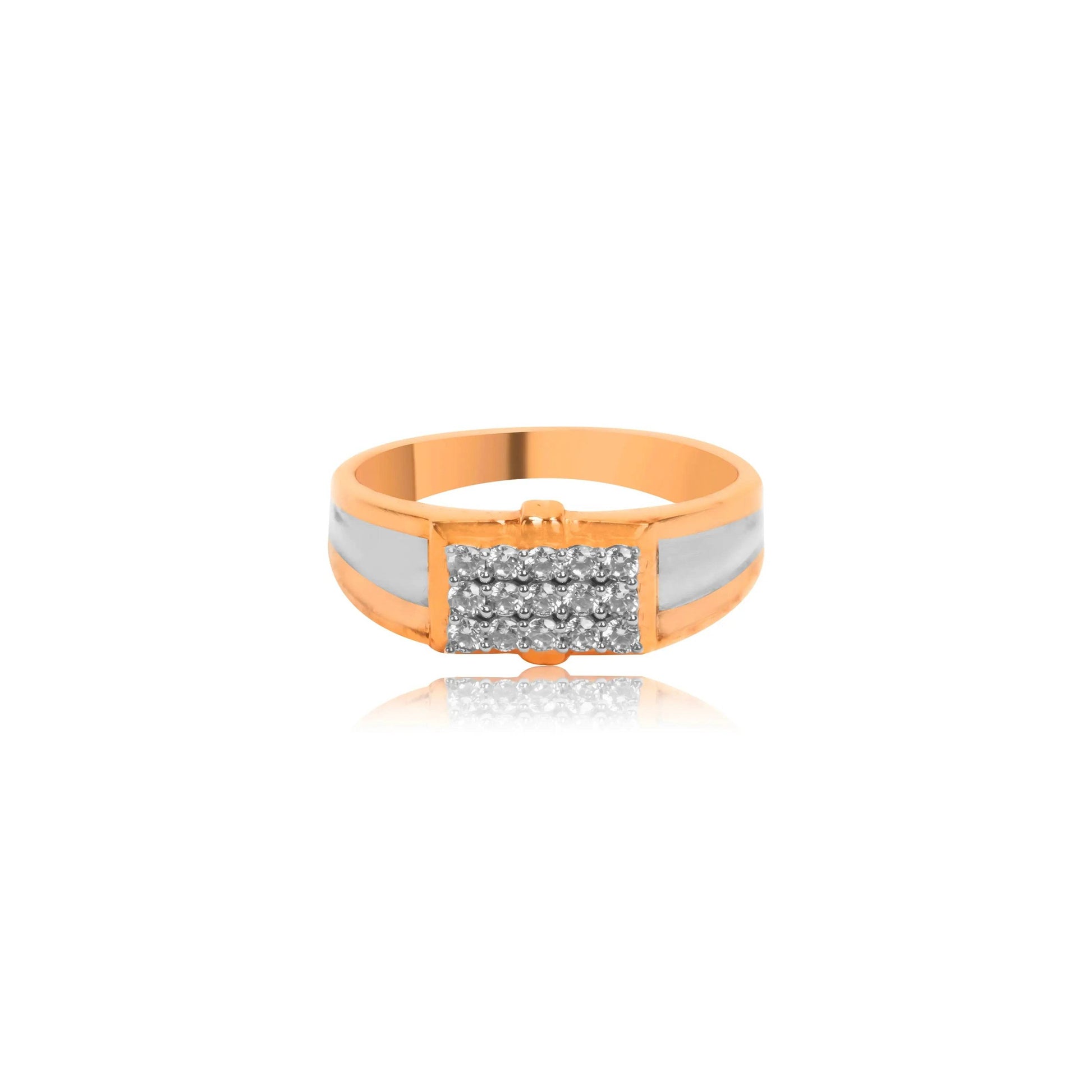 Stylish Diamond Gold Ring for Men - Fine One Jewels