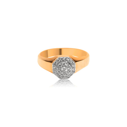 Hexa Crown Diamond Ring for Men - Fine One Jewels