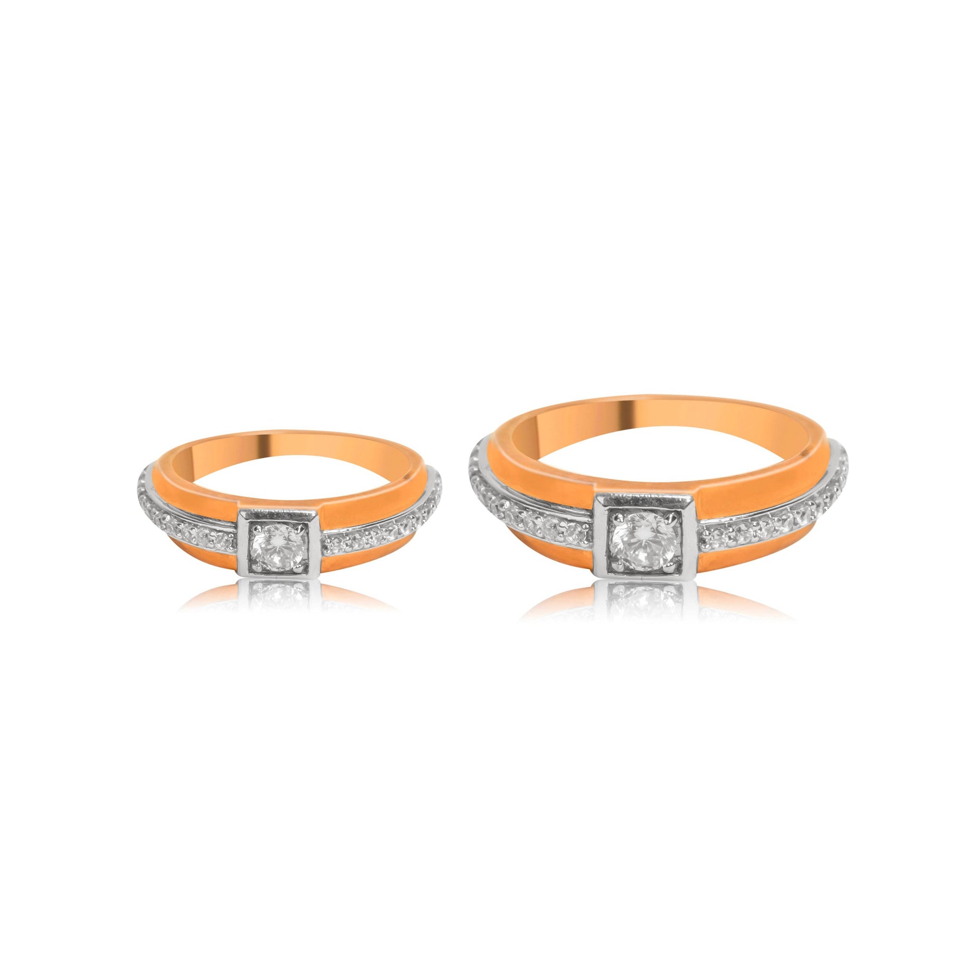 Regal Radiance Diamond Couple Rings - Fine One Jewels