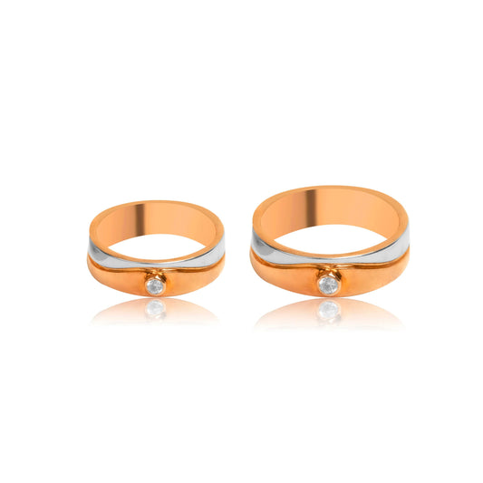 Grace Diamond Couple Band Ring - Fine One Jewels