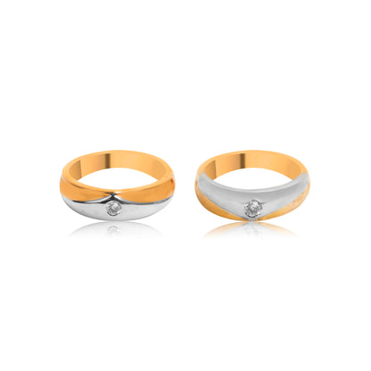 Dual Tone Soulbound Couple Band