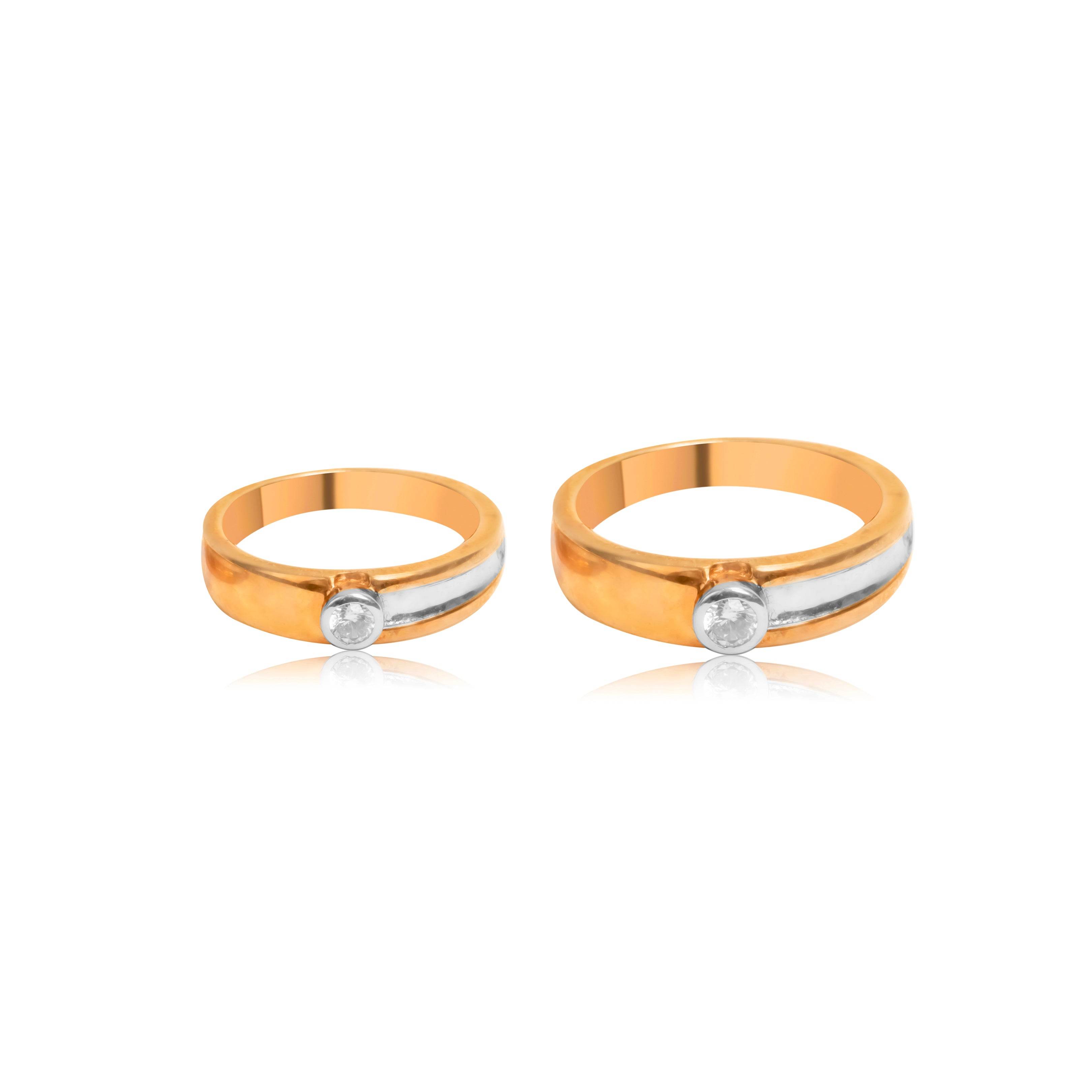 Unity Spark Gold Couple Rings - Fine One Jewels