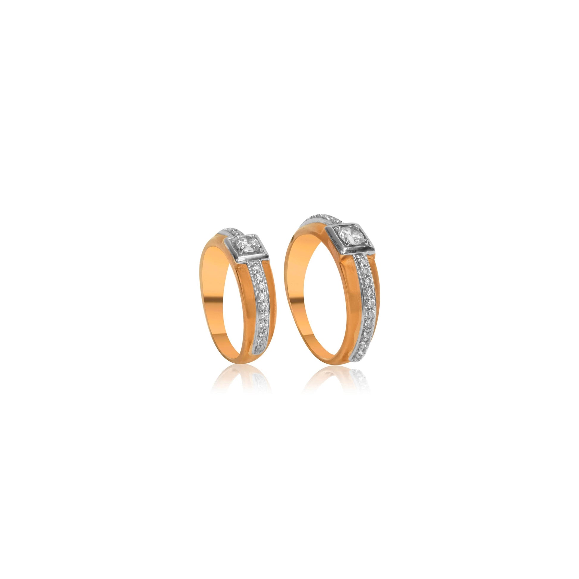 Regal Radiance Diamond Couple Rings - Fine One Jewels
