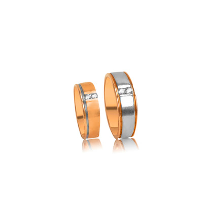 Eternal Unity Dual-Tone Couple Rings