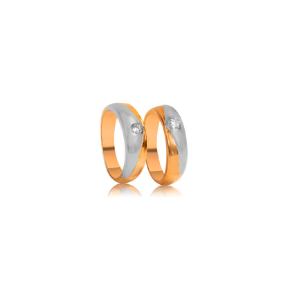 Dual Tone Soulbound Couple Band