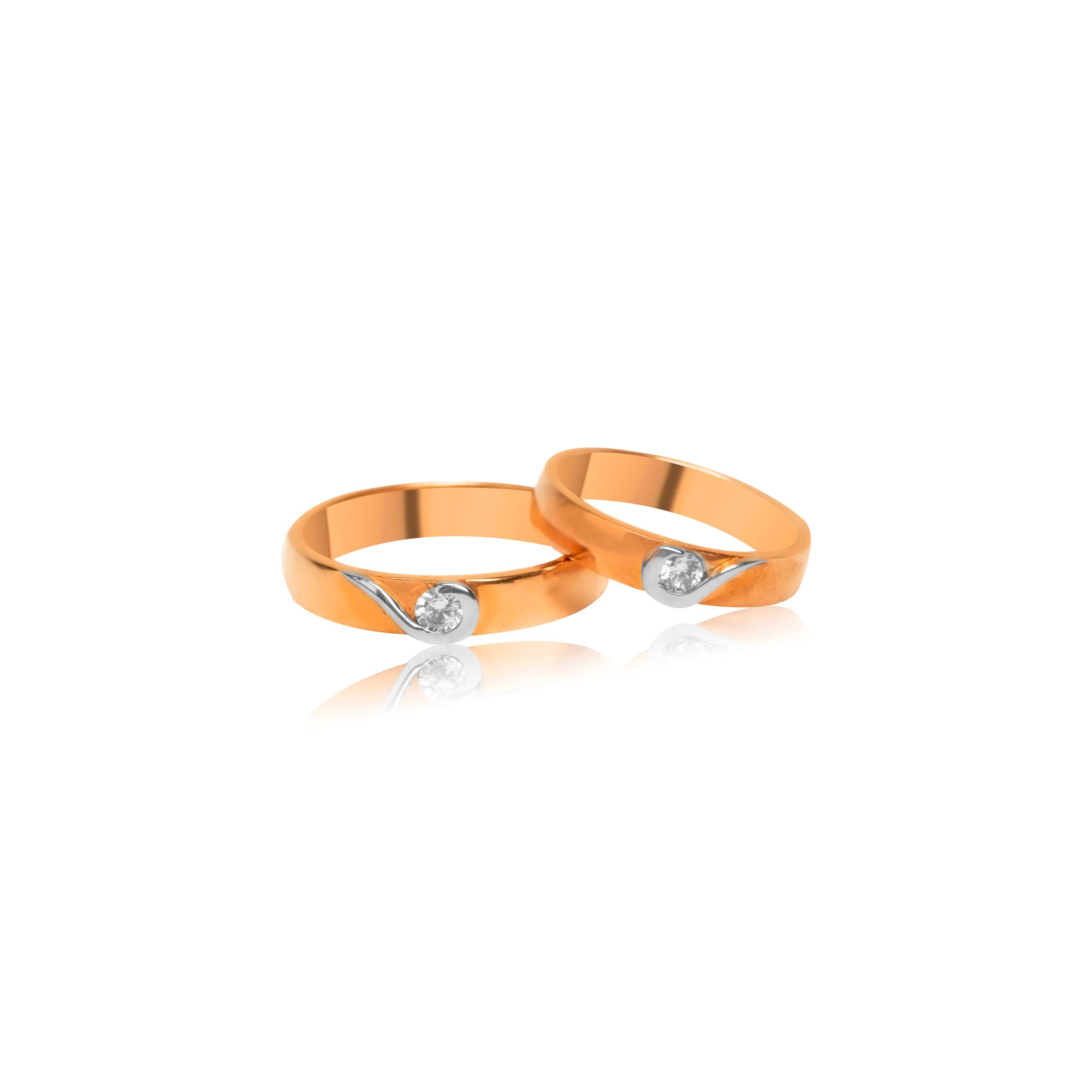 Curve Diamond Couple Ring - Fine One Jewels