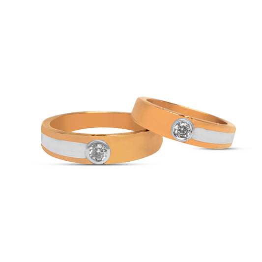 Unity Spark Gold Couple Rings - Fine One Jewels
