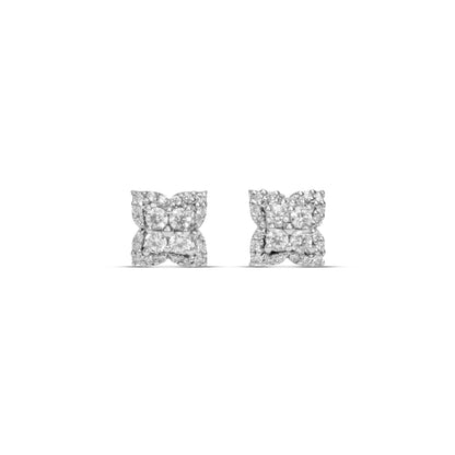Minimalist Square Diamond Earrings - Fine One Jewels