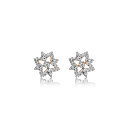 Starburst Diamond Stud Earrings - Fine One Jewels
