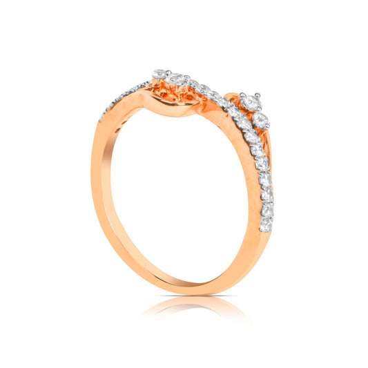 Elegant Heart Wrap Gold Ring - Fine One Jewels