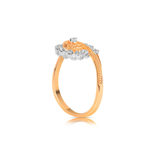 Gold Diamond Halo Ring - Fine One Jewels