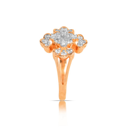 Graceful Swirl Diamond Ring in White Gold - Fine One Jewels