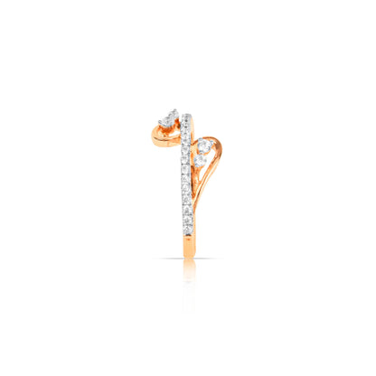 Elegant Heart Wrap Gold Ring - Fine One Jewels