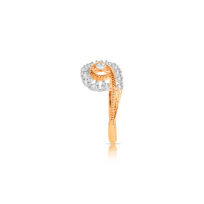 Gold Diamond Halo Ring - Fine One Jewels