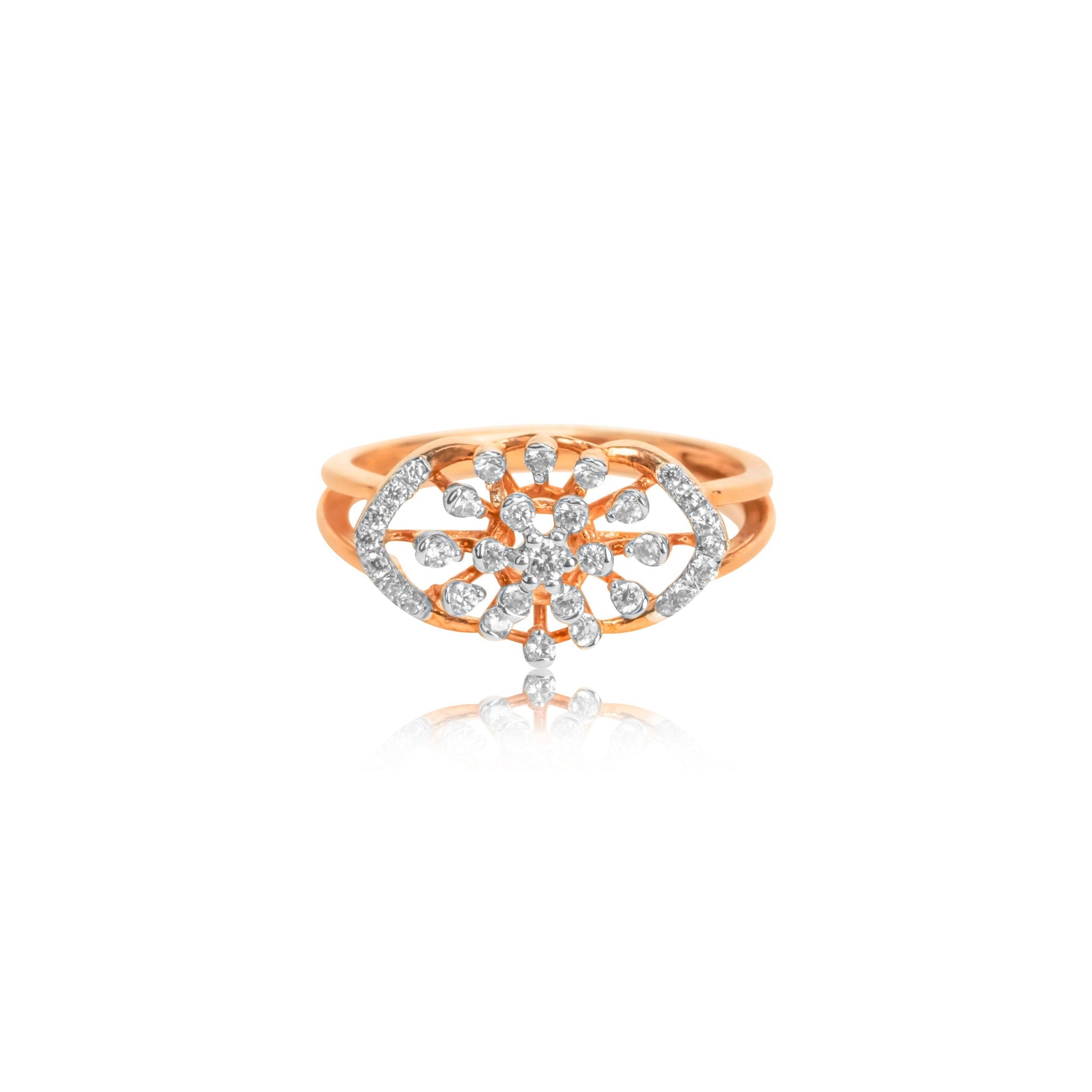 Unique Swirl Diamond Ring Online at Kashvi Jewels - Fine One Jewels
