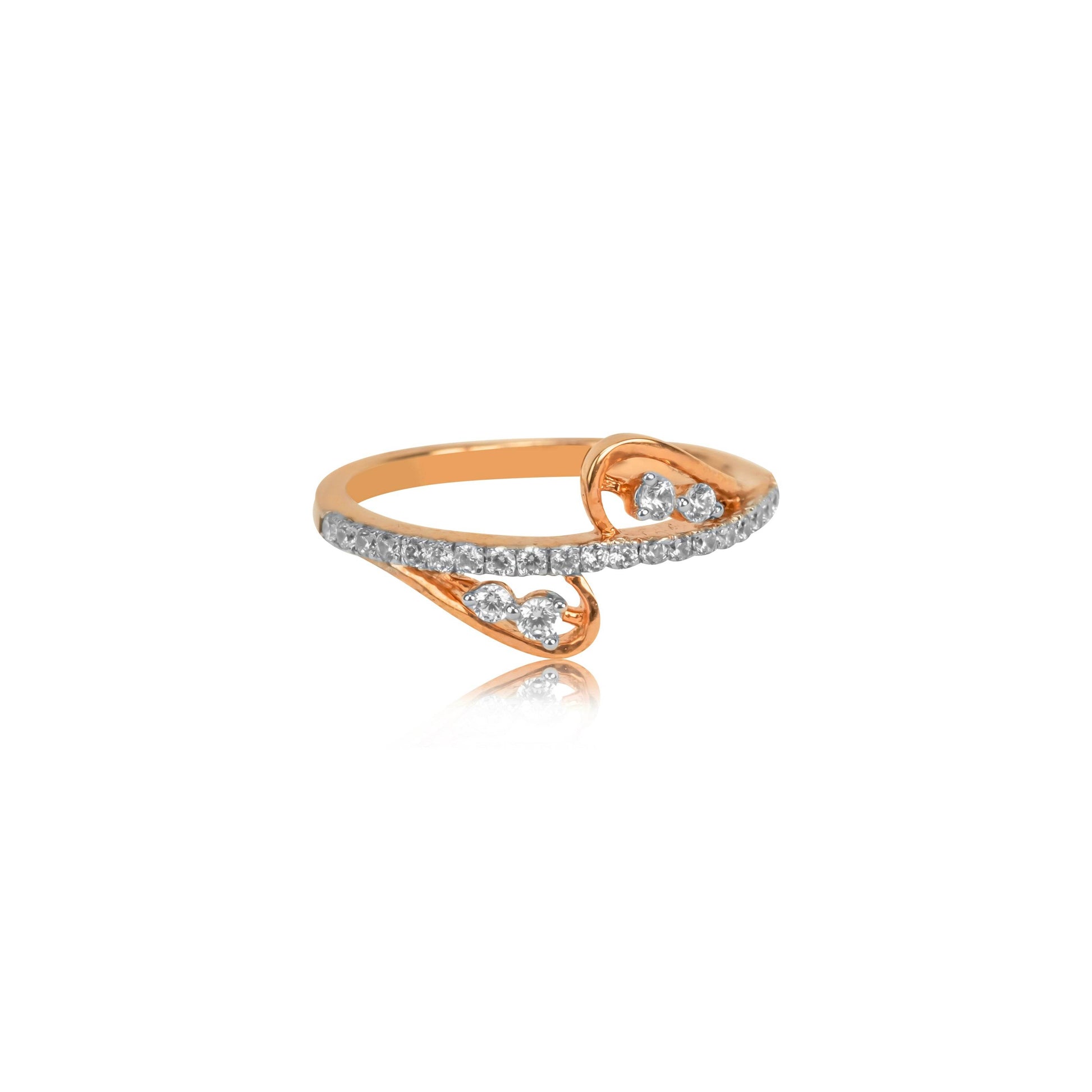 Elegant Heart Wrap Gold Ring - Fine One Jewels