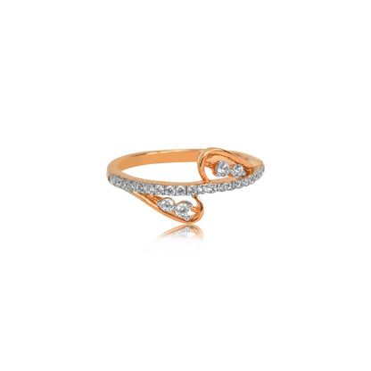 Elegant Heart Wrap Gold Ring - Fine One Jewels