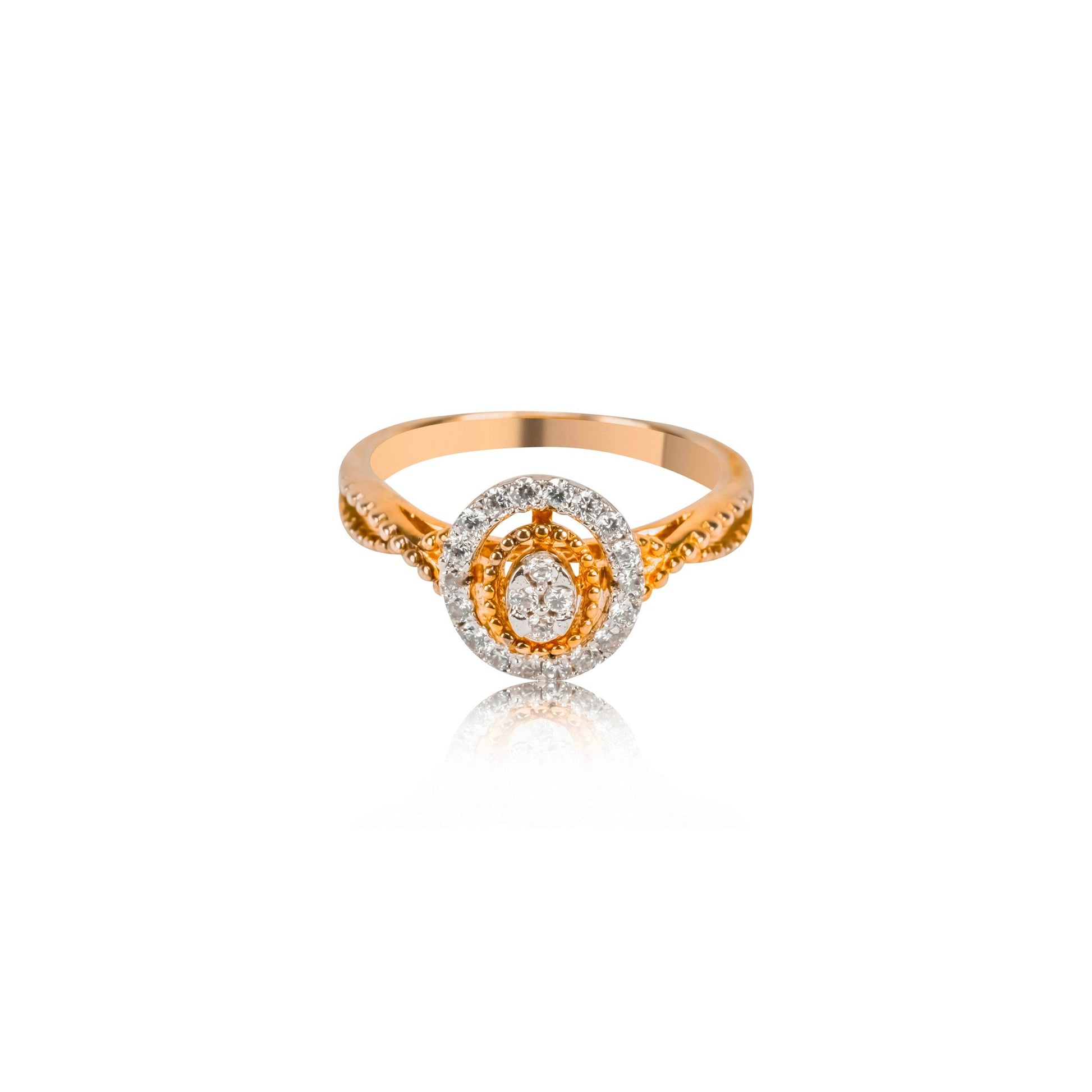 Sparkling Halo Pear Diamond Ring - Fine One Jewels