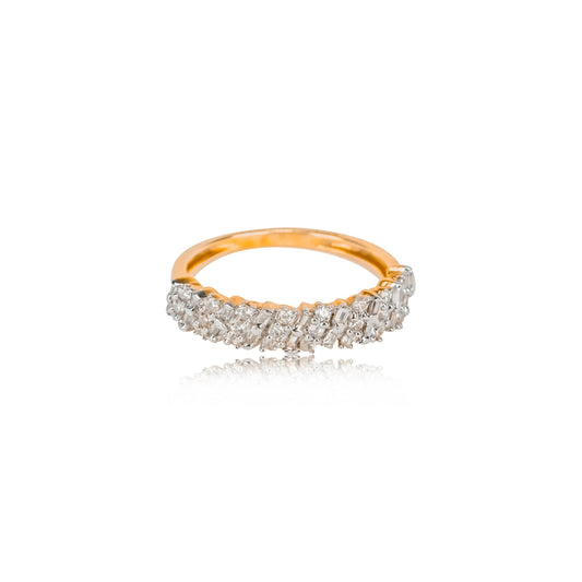 Dazzle Curve Diamond Ring - Fine One Jewels