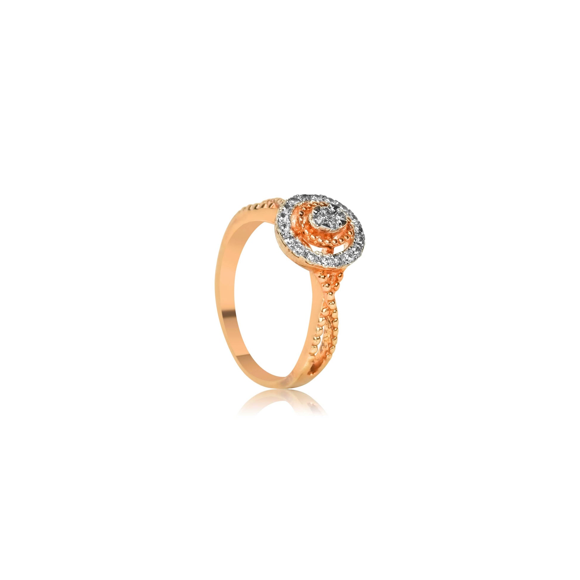 Sparkling Halo Pear Diamond Ring - Fine One Jewels