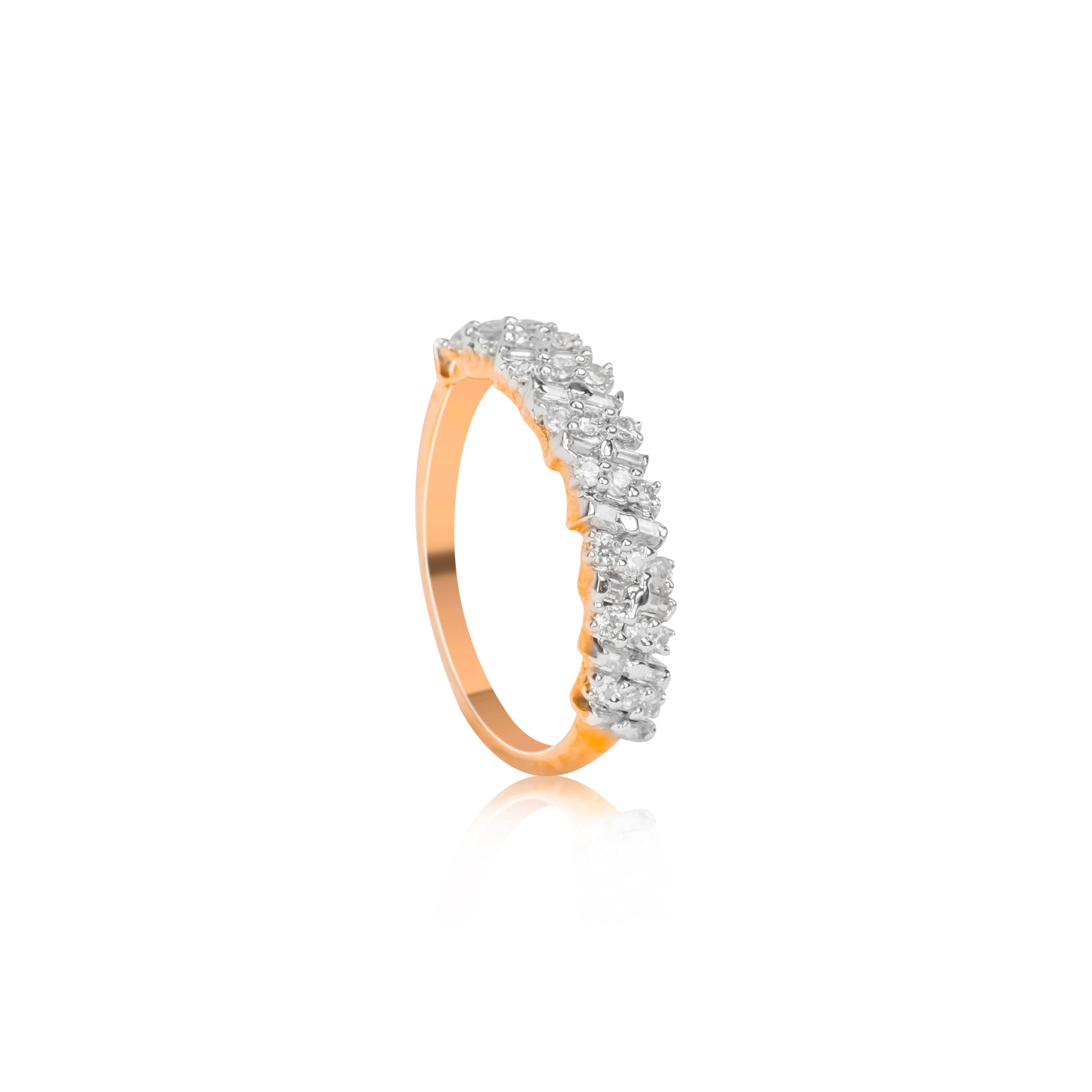 Dazzle Curve Diamond Ring - Fine One Jewels