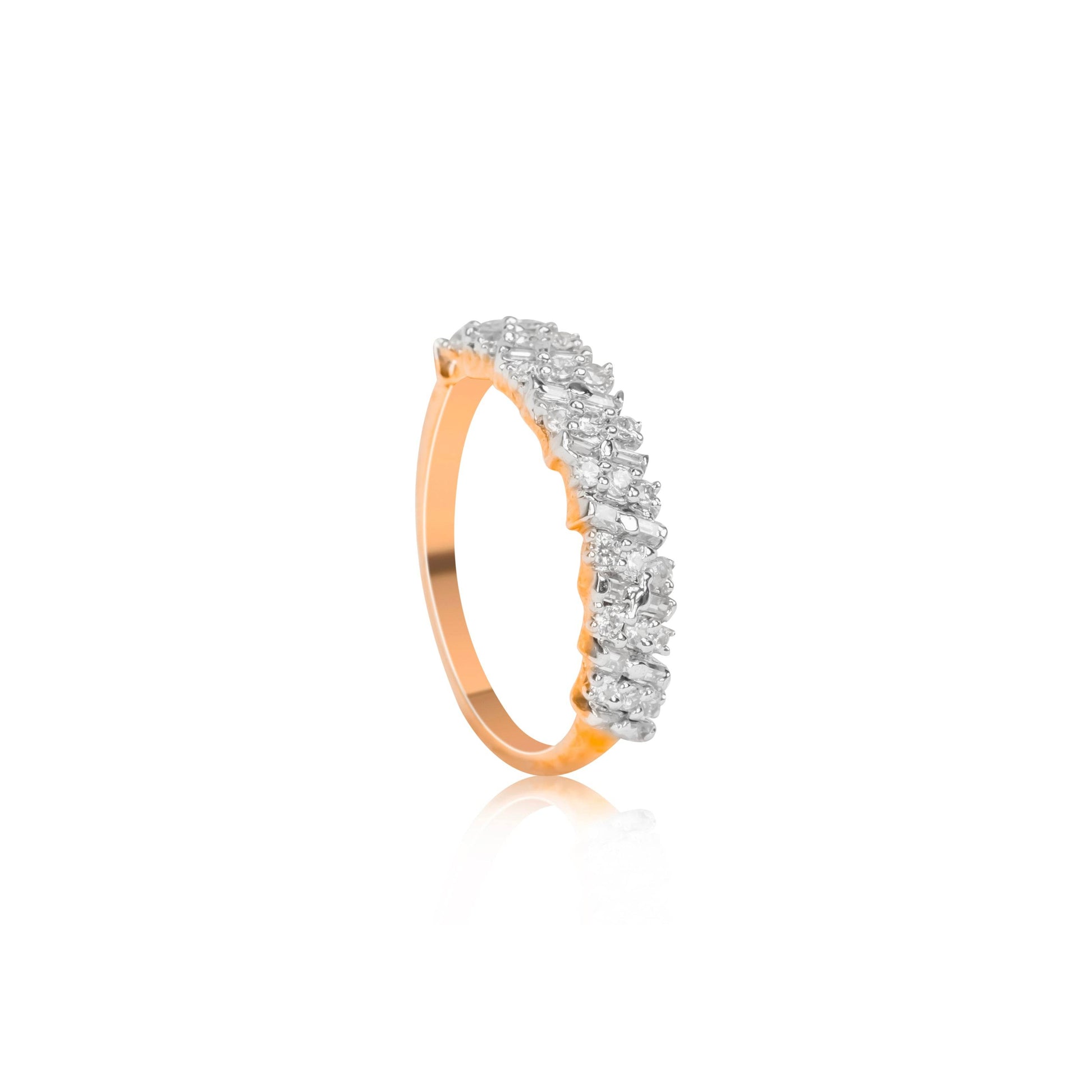 Dazzle Curve Diamond Ring - Fine One Jewels