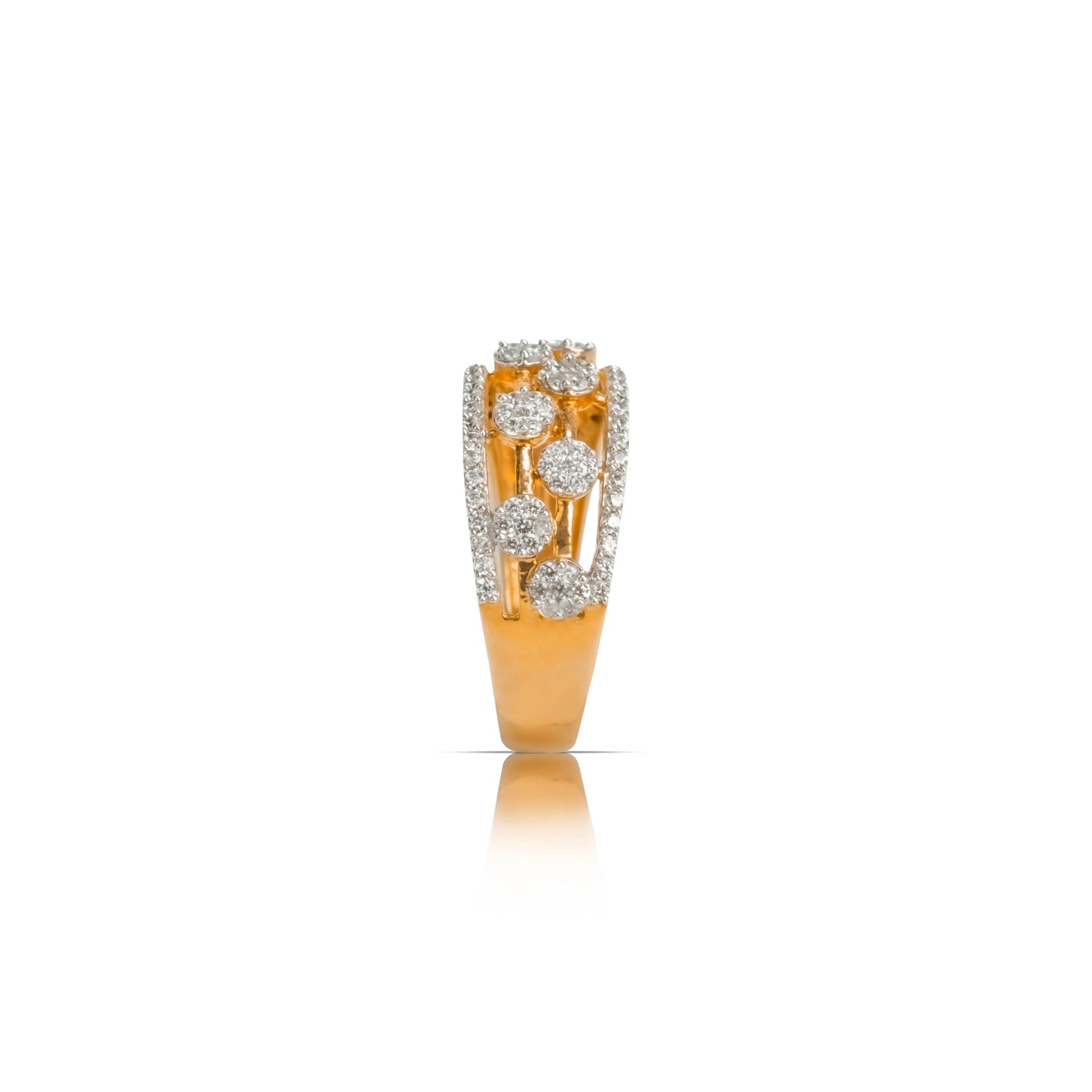 Celestial Orbit Gold Diamond Ring - Fine One Jewels