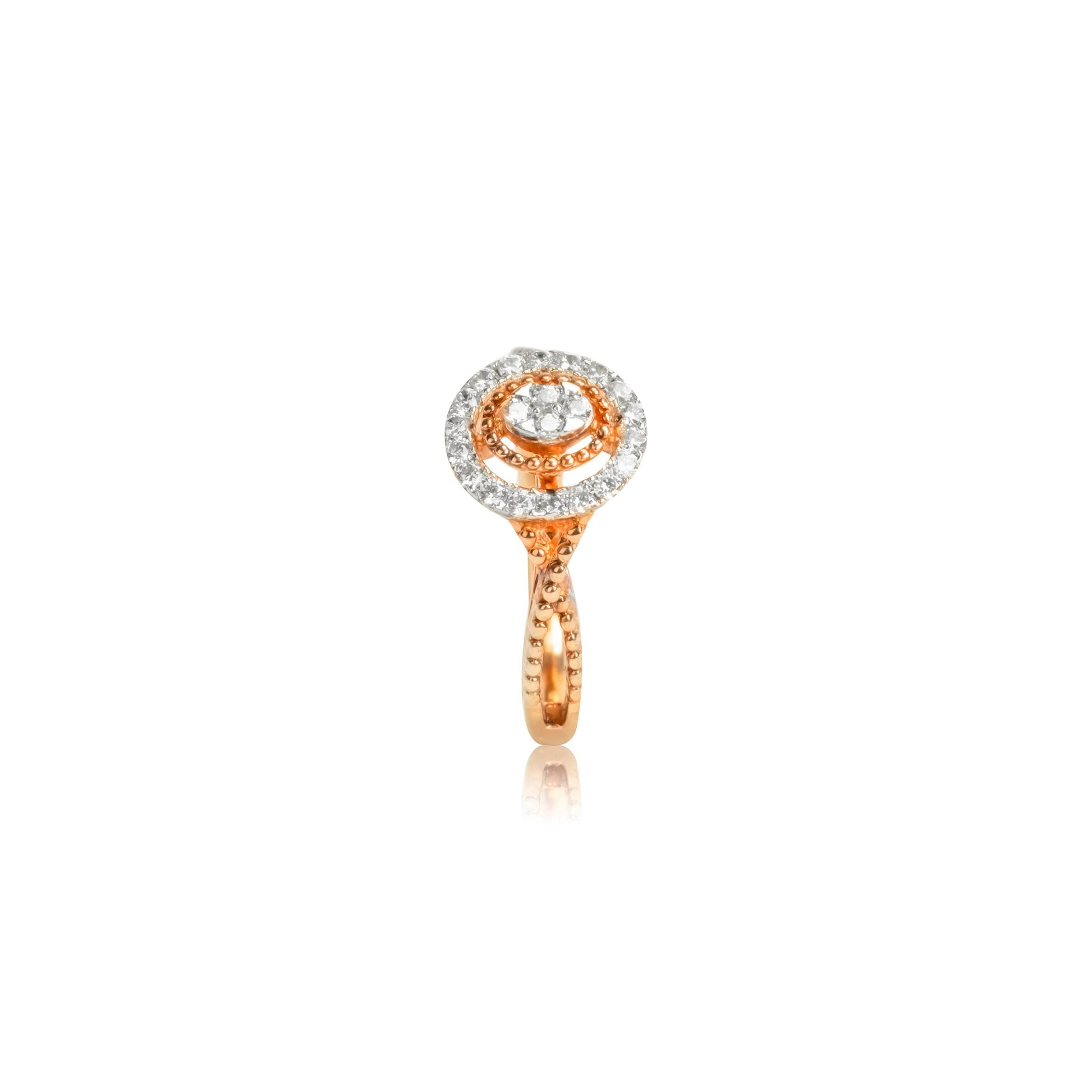 Sparkling Halo Pear Diamond Ring - Fine One Jewels